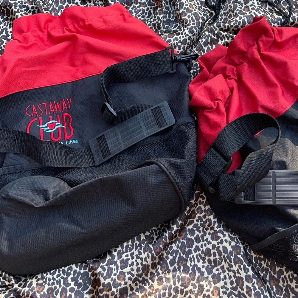 Two Disney Cruise Line Castaway Club Backpack